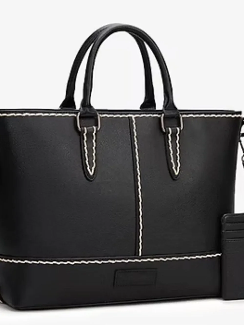 Wrangler Classic Stitch Tote Bag Western Tote Black NWT